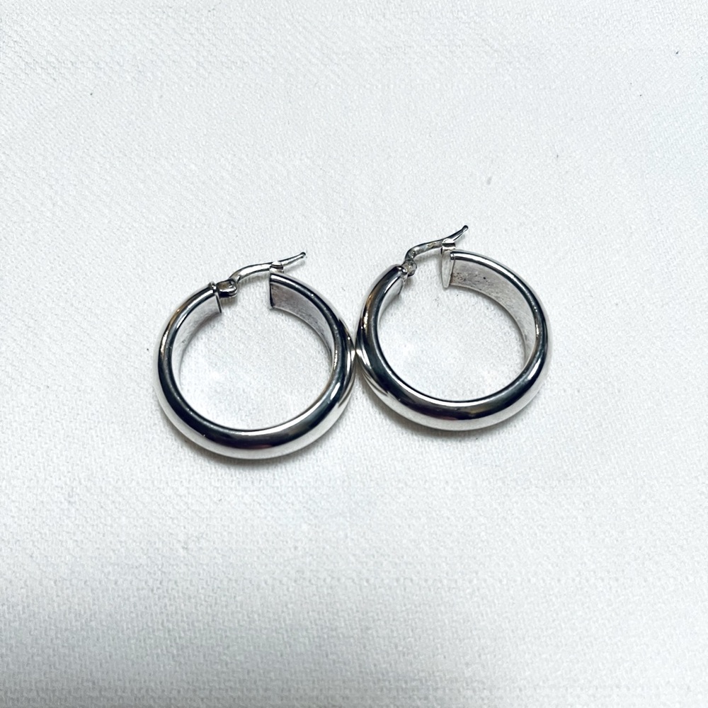 Silver Hoop Earrings